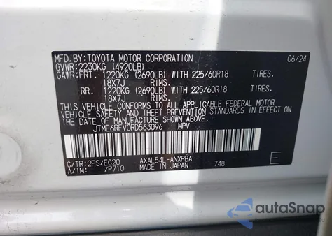 2024 Toyota Rav4 Hybrid Xse z USA, uszkodzony, nr VIN JTME6RFV0RD563096